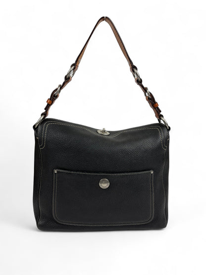 Coach Chelsea Pebbled Leather Turn Lock Shoulder Bag
