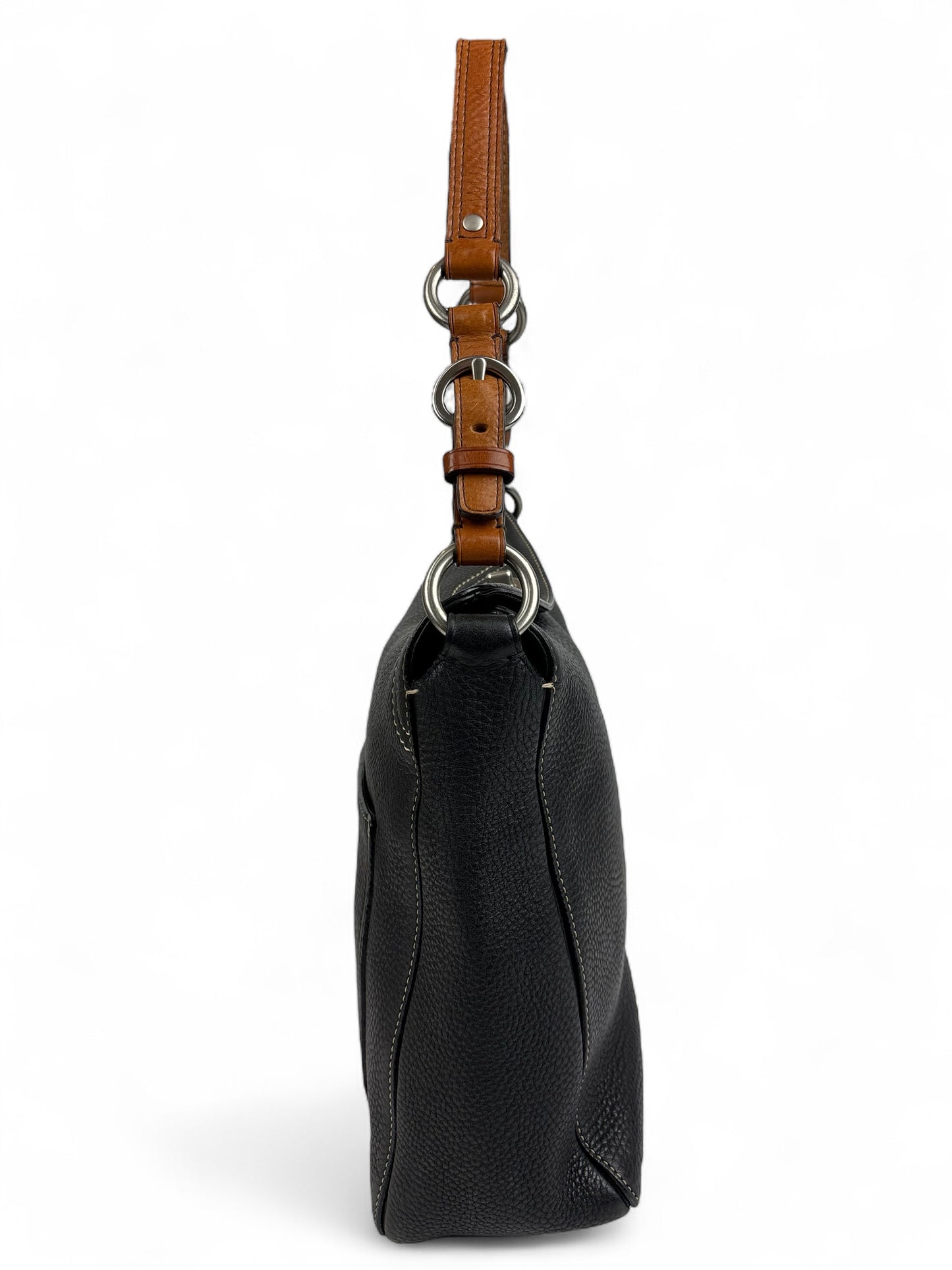 Coach Chelsea Pebbled Leather Turn Lock Shoulder Bag
