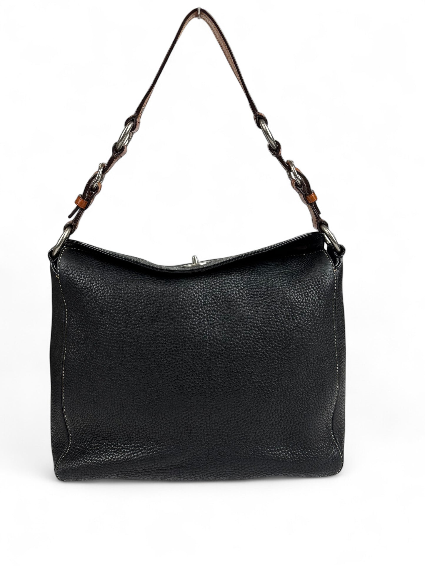 Coach Chelsea Pebbled Leather Turn Lock Shoulder Bag