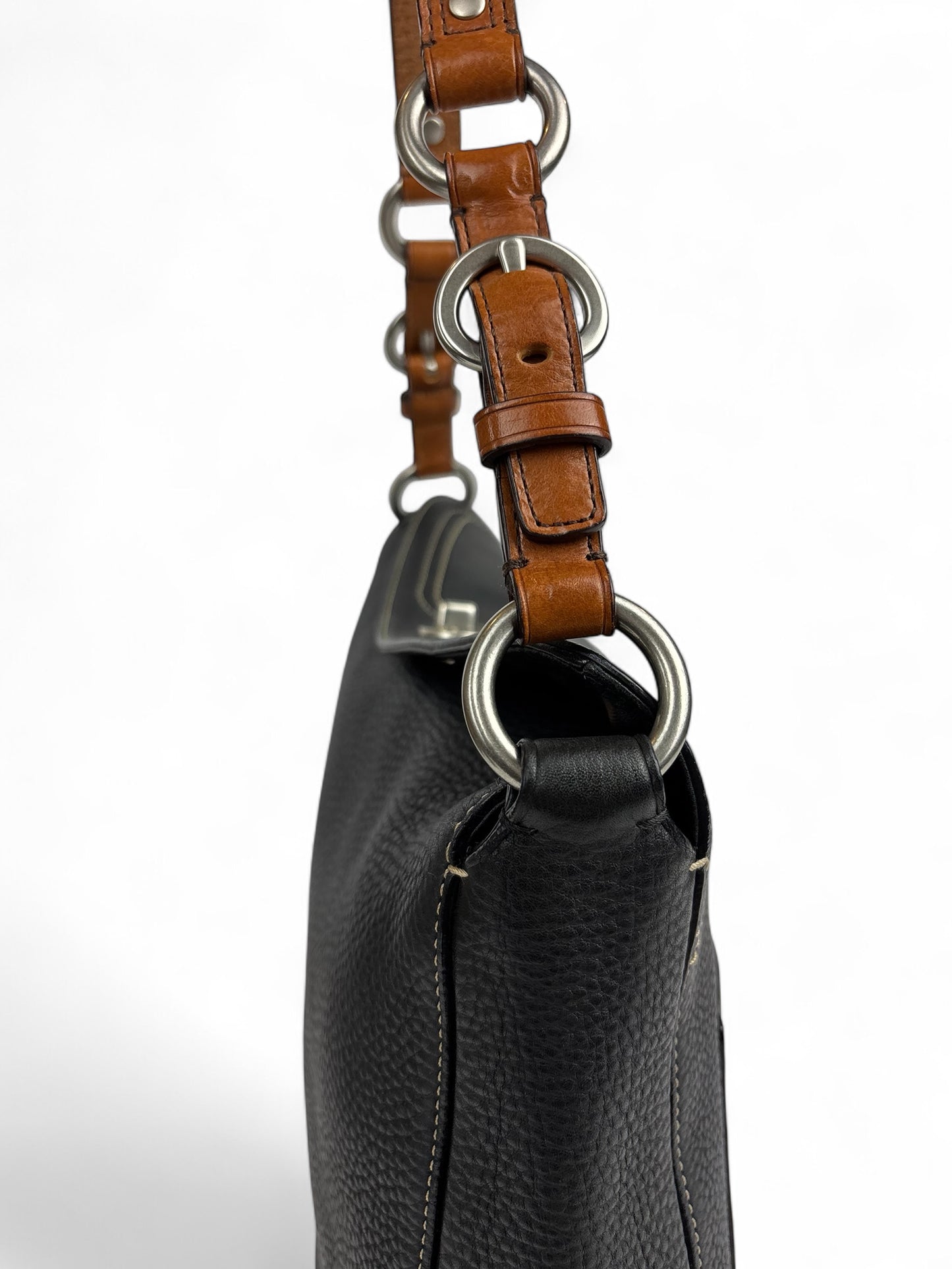 Coach Chelsea Pebbled Leather Turn Lock Shoulder Bag